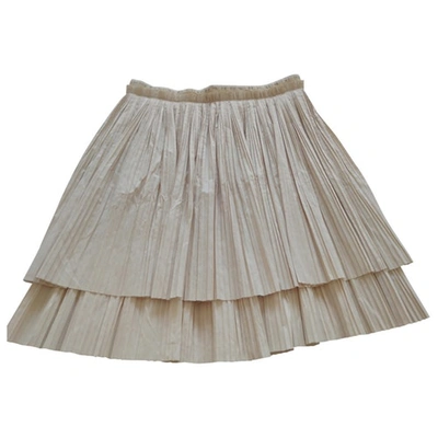 Pre-owned Neil Barrett Mid-length Skirt In Ecru