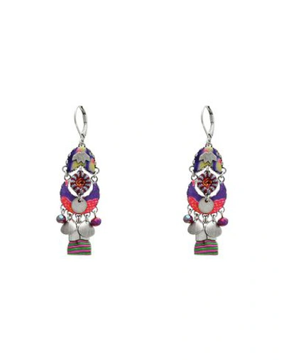 Shop Ayala Bar Earrings In Purple