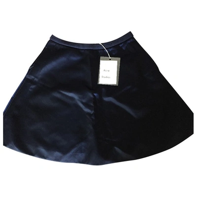 Pre-owned Acne Studios Mid-length Skirt In Navy