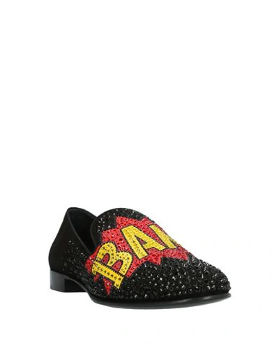 Shop Giuseppe Zanotti Loafers In Black