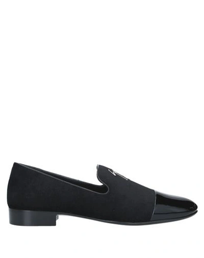 Shop Giuseppe Zanotti Loafers In Black