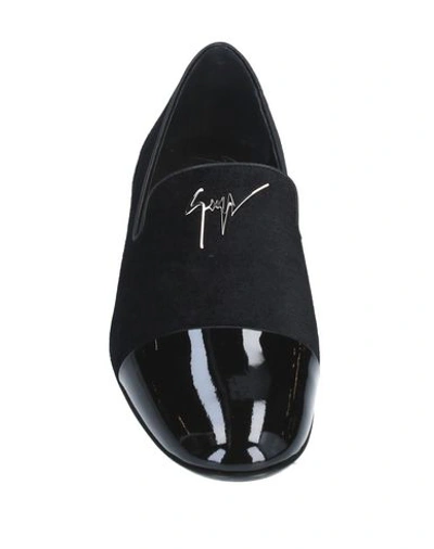 Shop Giuseppe Zanotti Loafers In Black