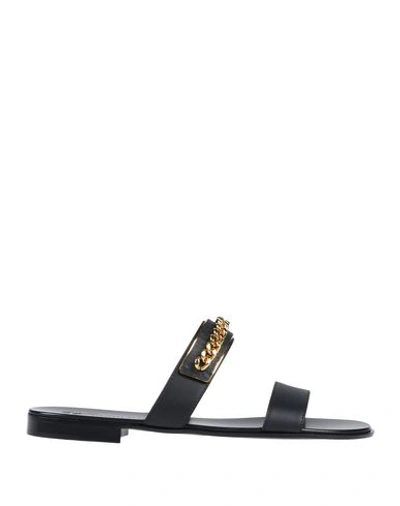 Shop Giuseppe Zanotti Sandals In Black