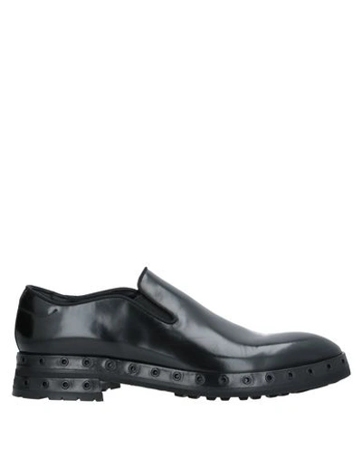 Shop Dolce & Gabbana Man Loafers Black Size 7 Calfskin