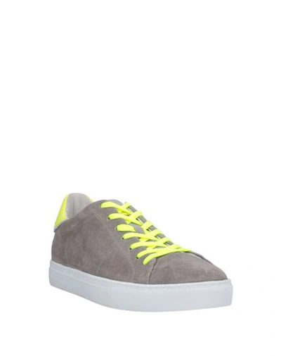 Shop Crime London Man Sneakers Grey Size 8 Soft Leather