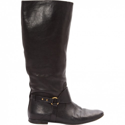 Gucci Black Leather Boots | ModeSens