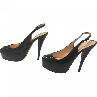 Pre-owned Giuseppe Zanotti Patent Leather Heels In Black