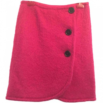 Pre-owned Max Mara Pink Wool Skirt