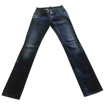 Pre-owned Dsquared2 Straight Jeans In Blue