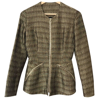 Pre-owned Theyskens' Theory Tweed Jacket In Gold