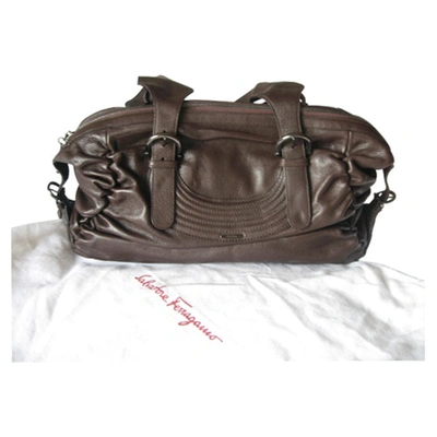 Pre-owned Ferragamo Bag In Brown