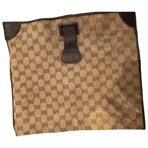 Gucci Beige Cloth Clutch Bag | ModeSens