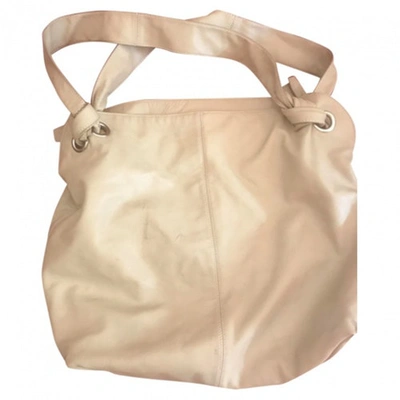 Pre-owned Philosophy Di Alberta Ferretti Leather Tote In Beige