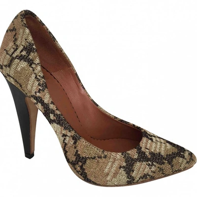 Pre-owned M Missoni Glitter Heels In Gold
