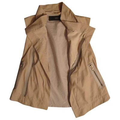Pre-owned Veda Beige Leather Jacket