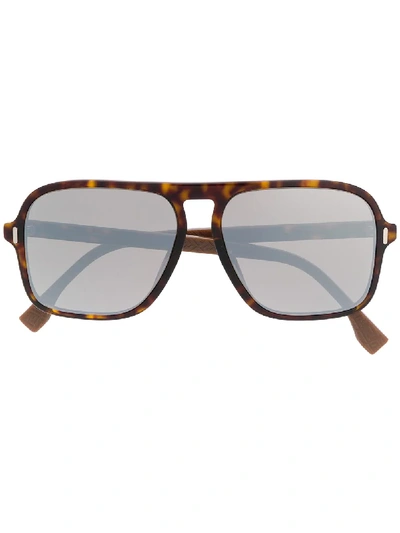 Shop Fendi Ffm0066fs 086/t4 Sunglasses In Brown