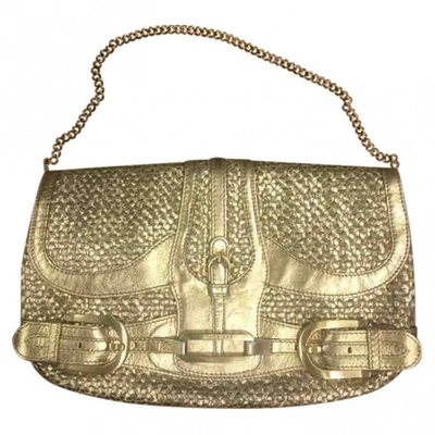 Pre-owned Jimmy Choo Leather Handbag In Gold