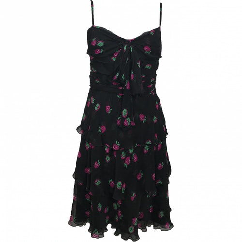 Moschino Cheap And Chic Black Silk Dress | ModeSens