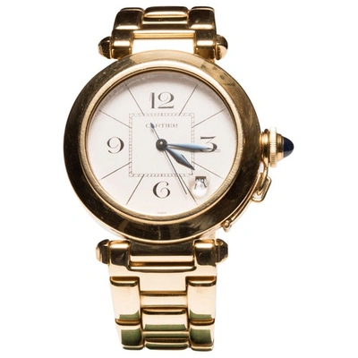 Pre-owned Cartier Pasha Yellow Yellow Gold Watch