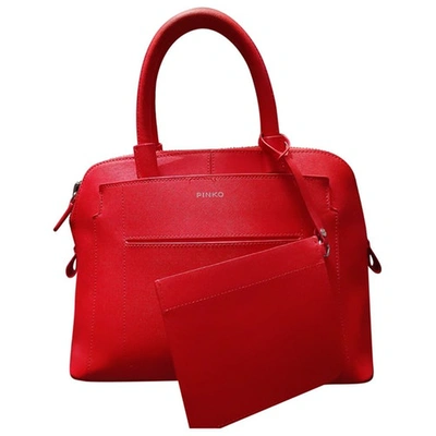 Pre-owned Pinko Red Leather Handbag