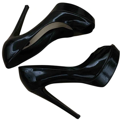 Pre-owned Dior Leather Heels In Black