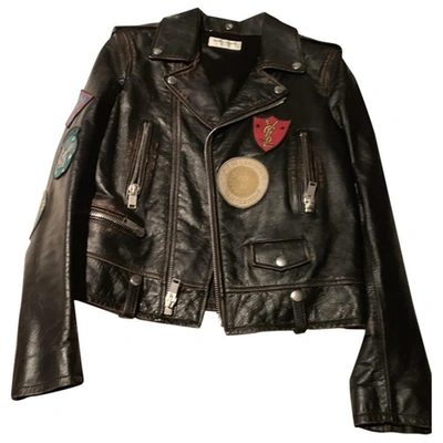 Pre-owned Saint Laurent Brown Leather Leather Jacket