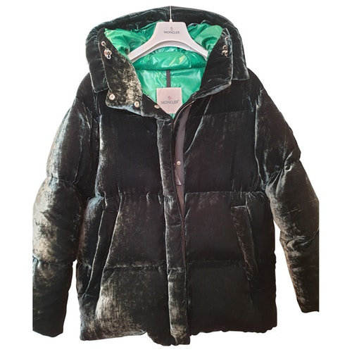 moncler green velvet jacket