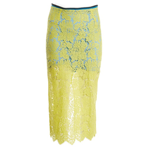 Preen By Thornton Bregazzi Yellow Cotton Skirt | ModeSens