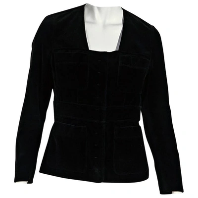 Pre-owned Saint Laurent Black Velvet Jacket