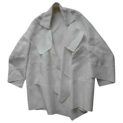 Pre-owned Maison Rabih Kayrouz Coat In White