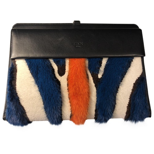 fendi fur clutch