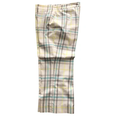 Pre-owned Burberry Short Pants In White