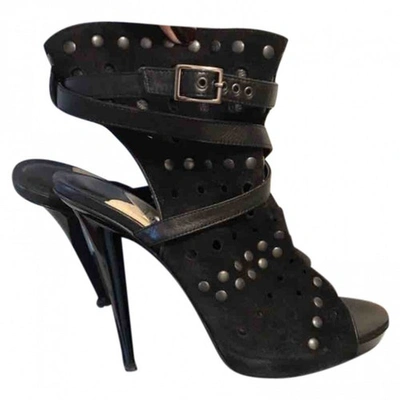 Pre-owned Jimmy Choo Ankle Boots In Black