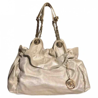 Pre-owned Dior Cloth Handbag In Gold