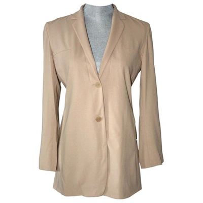 Pre-owned Jil Sander Wool Blazer In Ecru