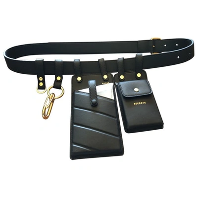 Pre-owned Fendi Multi-accessory Belt Black Leather Belt
