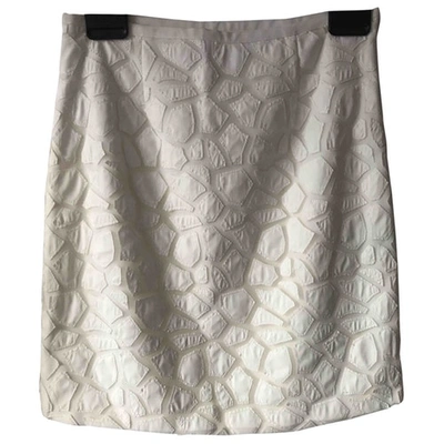 Pre-owned Vince Camuto White Skirt