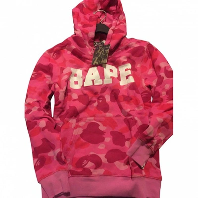 Pre-owned A Bathing Ape Pink Polyester Knitwear