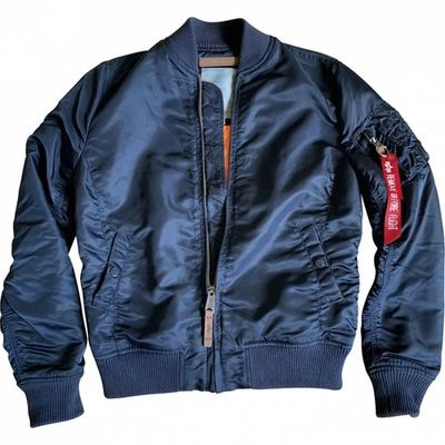 Pre-owned Alpha Industries Blue Polyester Jackets
