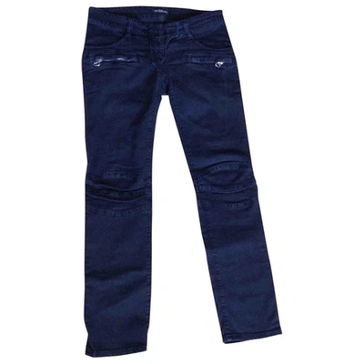 BALMAIN Pre-owned Black Cotton - Elasthane Jeans