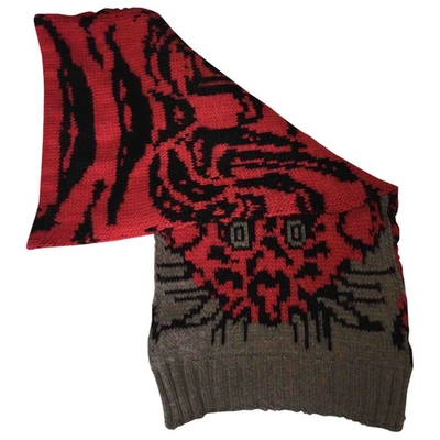 Pre-owned Joseph Wool Scarf In Red