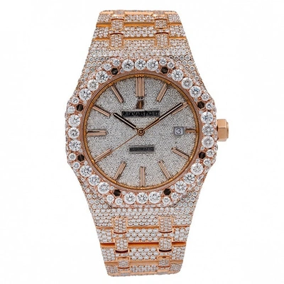 Pre-owned Audemars Piguet White Pink Gold Watches