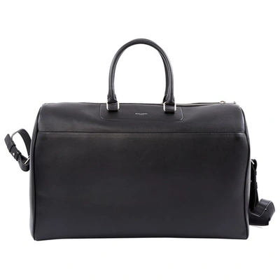 Pre-owned Saint Laurent Black Leather Travel Bag