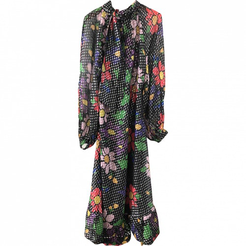 Pas Pour Toi Multicolour Silk Dress | ModeSens