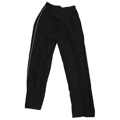 Pre-owned N°21 Black Cotton Trousers