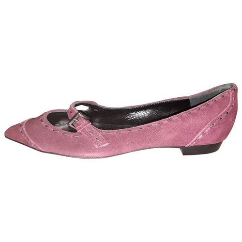 Philosophy Di Alberta Ferretti Burgundy Leather Ballet Flats | ModeSens