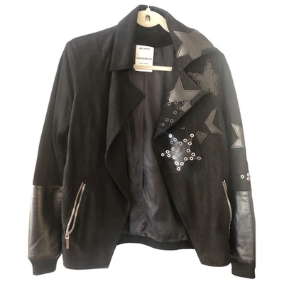 Pre-owned Anthony Vaccarello Black Suede Jacket
