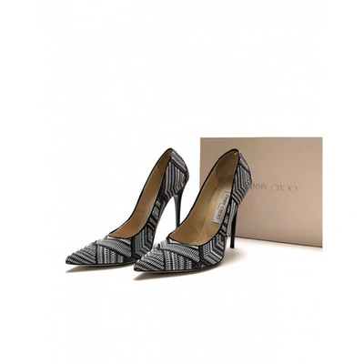 Pre-owned Jimmy Choo Cloth Heels In Black