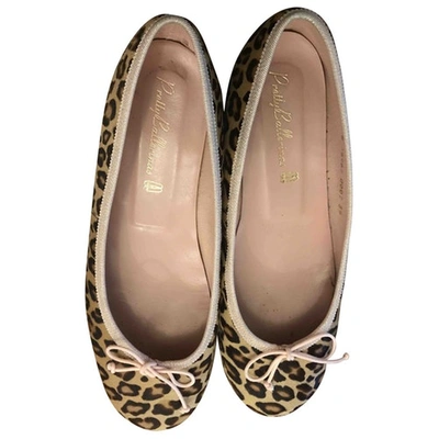 Pre-owned Pretty Ballerinas Multicolour Pony-style Calfskin Ballet Flats