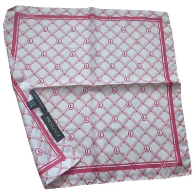 Pre-owned Trussardi Silk Neckerchief In Pink